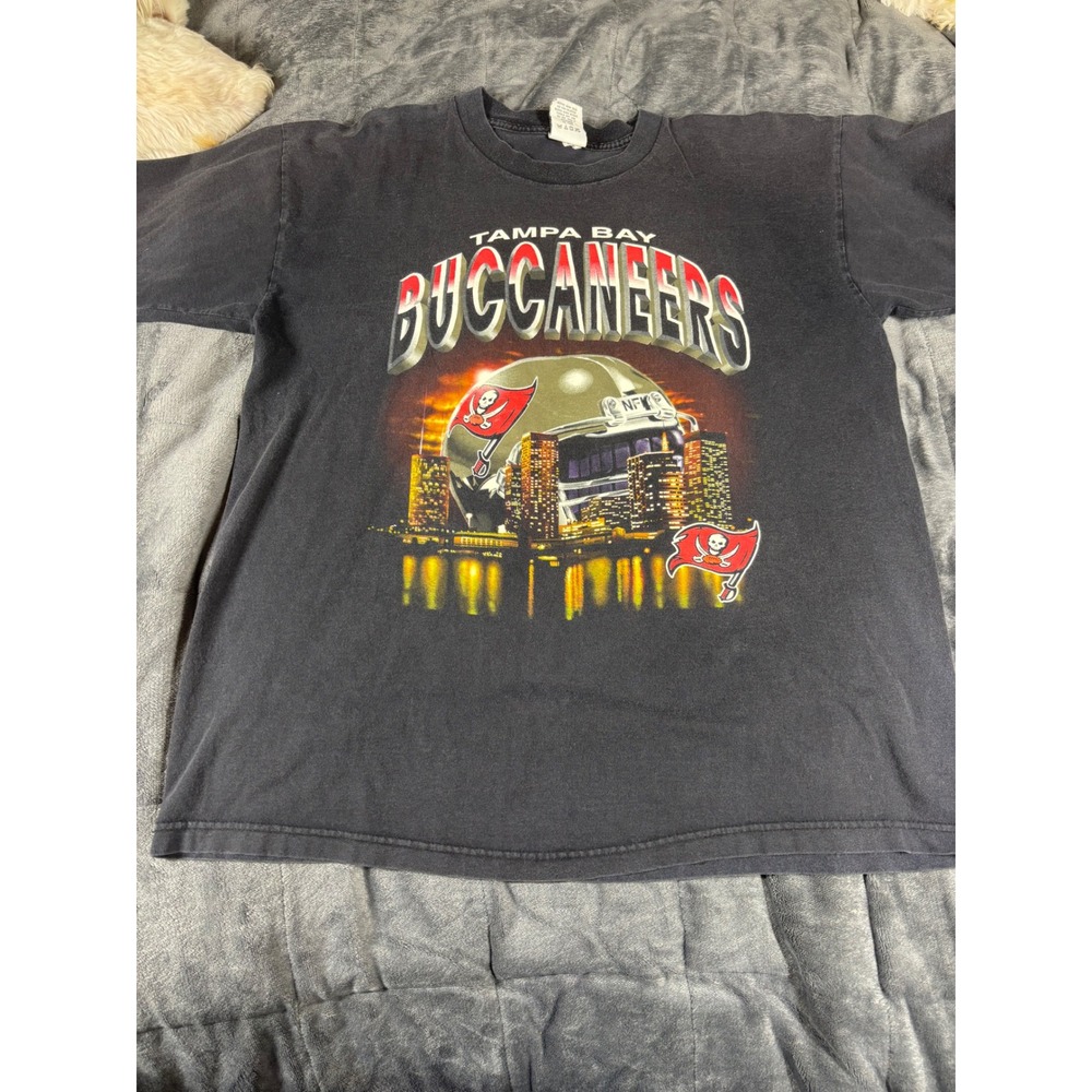Tampa Bay Buccaneers Dynasty Graphic T-Shirt Mens XL Black NFL Football Tee